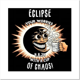 Eclipse Your Worries with a Cup of Chaos Posters and Art
